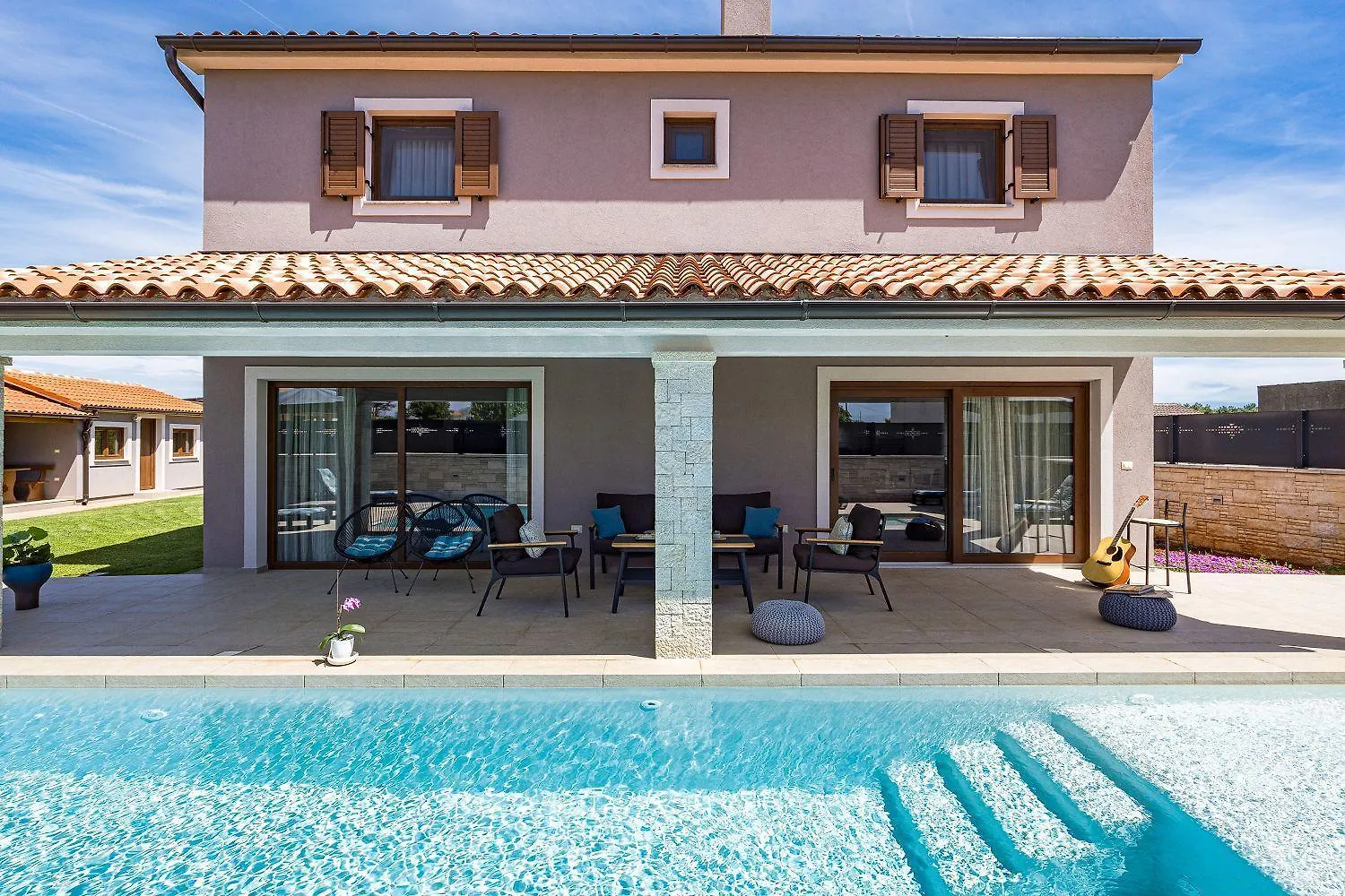 Villa Mit Privatem Pool, Wlan, Klima Und Baeder En Suite Pula